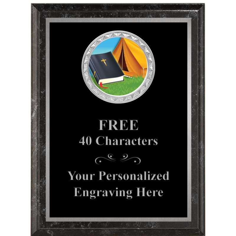 6X8 BLACK EXECUTIVE INS PLQ SV