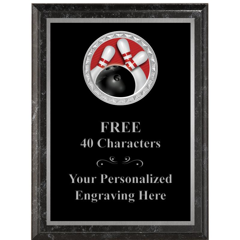 6X8 BLACK EXECUTIVE INS PLQ SV