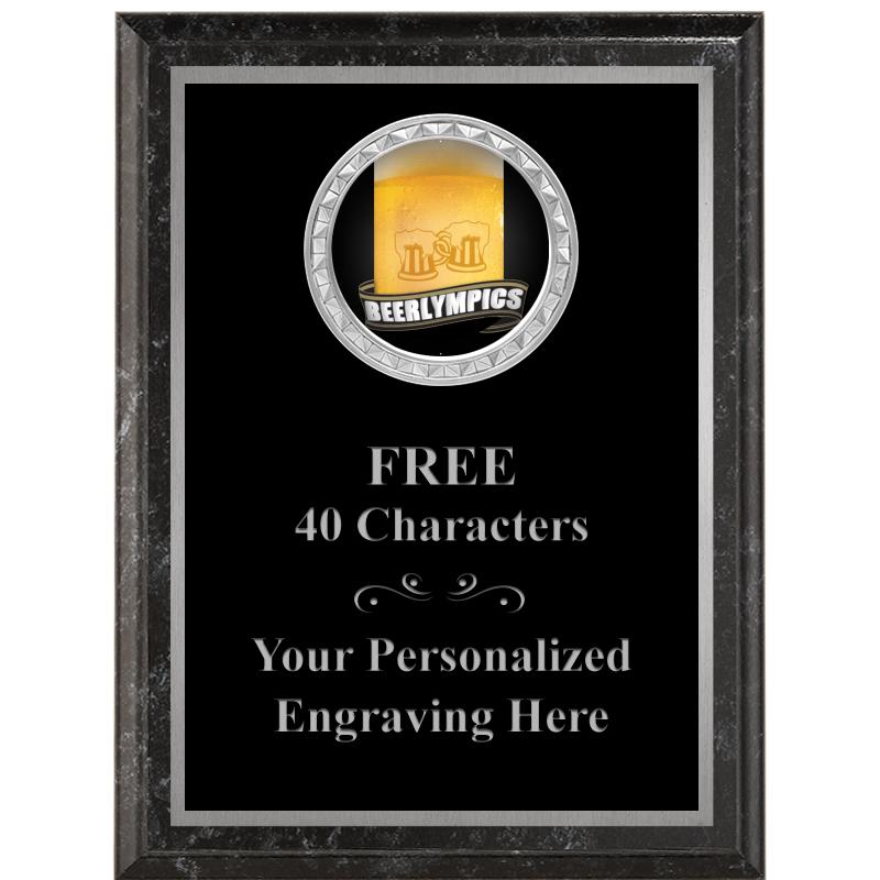 6X8 BLACK EXECUTIVE INS PLQ SV