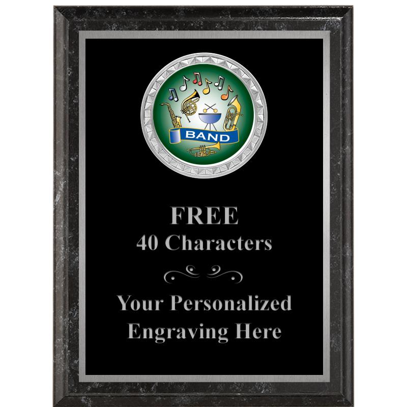 6X8 BLACK EXECUTIVE INS PLQ SV