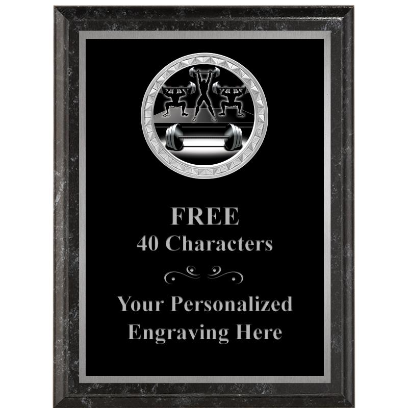 6X8 BLACK EXECUTIVE INS PLQ SV