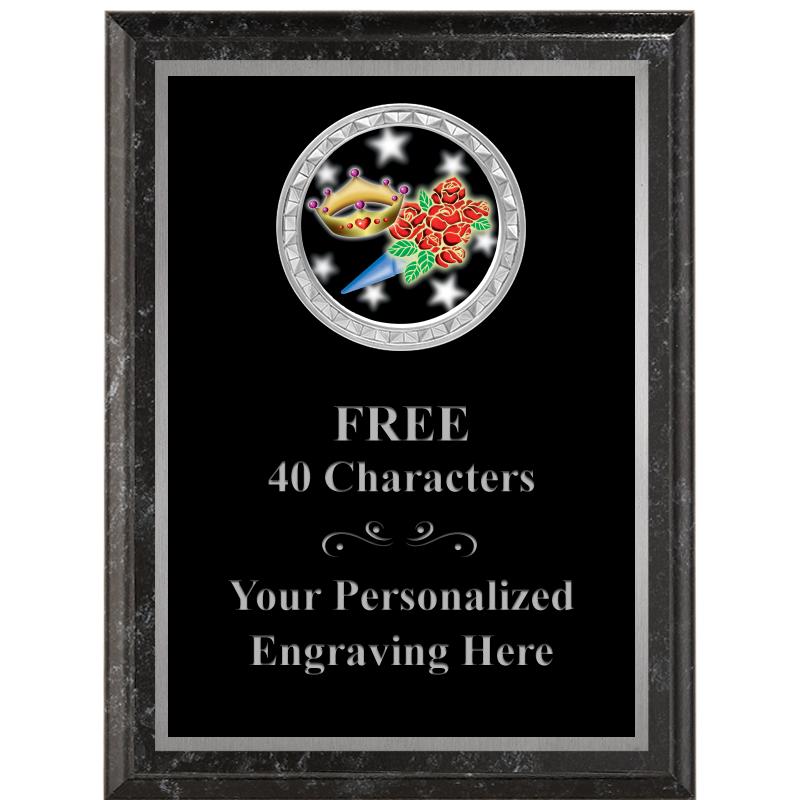 6X8 BLACK EXECUTIVE INS PLQ SV