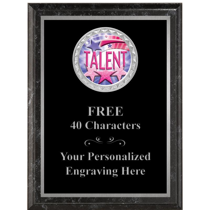 6X8 BLACK EXECUTIVE INS PLQ SV