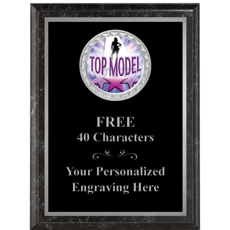 6X8 BLACK EXECUTIVE INS PLQ SV