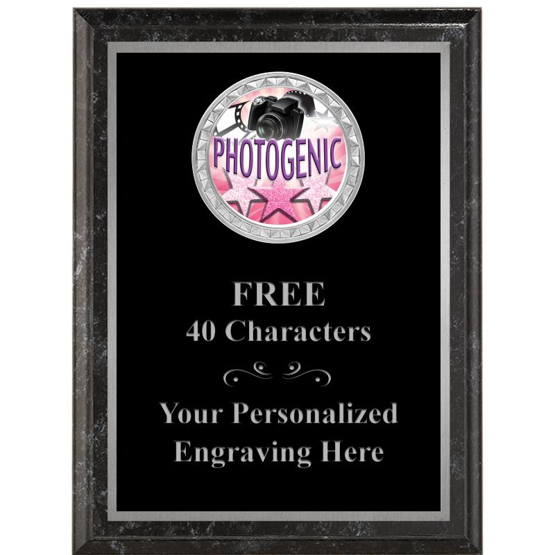 6X8 BLACK EXECUTIVE INS PLQ SV