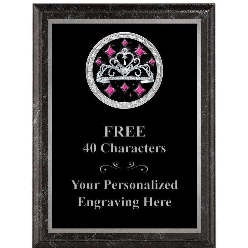 6X8 BLACK EXECUTIVE INS PLQ SV