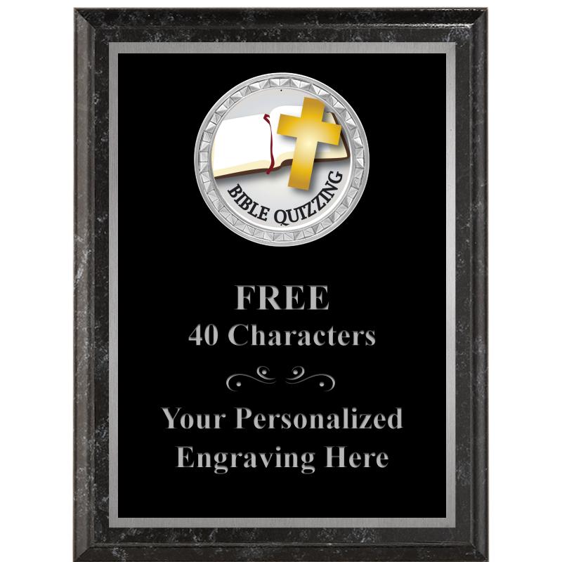 6X8 BLACK EXECUTIVE INS PLQ SV