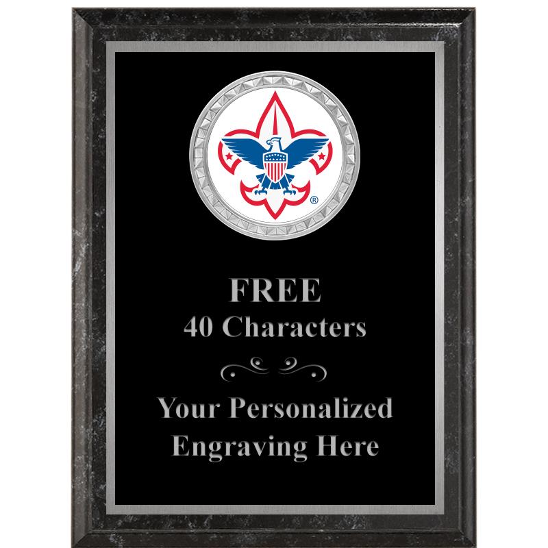 6X8 BLACK EXECUTIVE INS PLQ SV