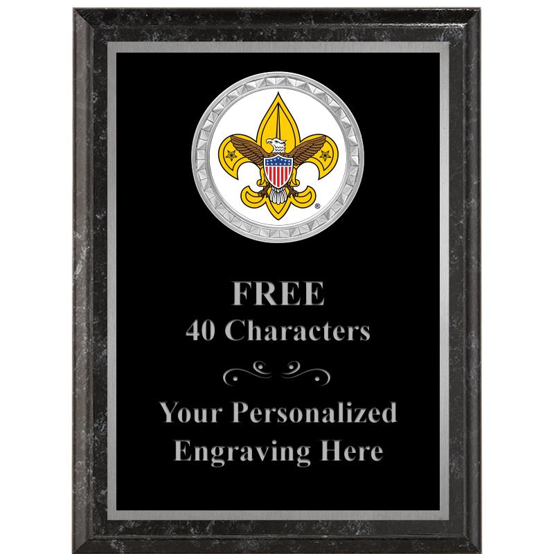 6X8 BLACK EXECUTIVE INS PLQ SV