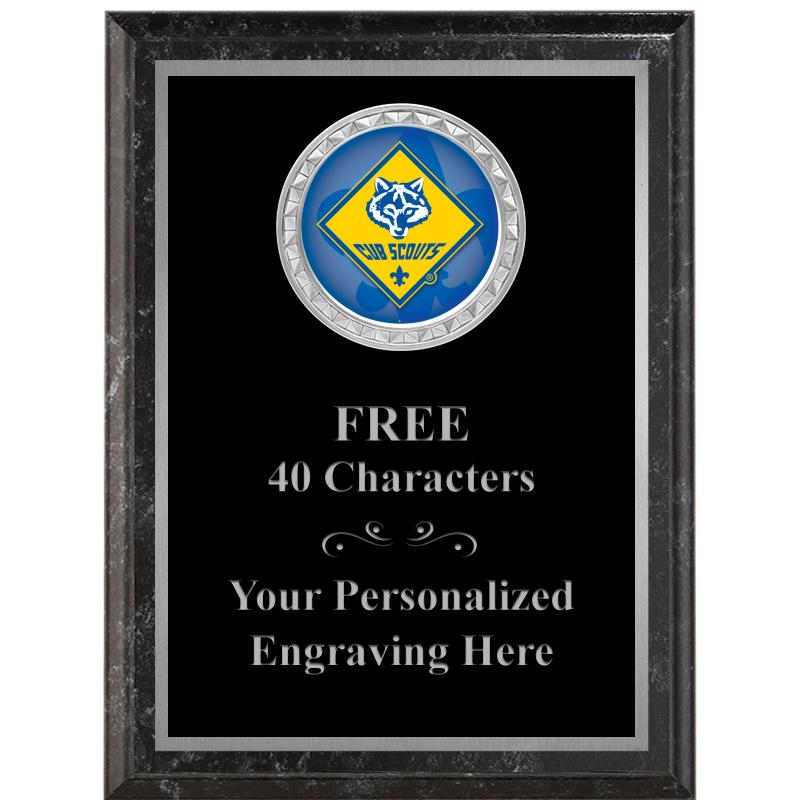 6X8 BLACK EXECUTIVE INS PLQ SV