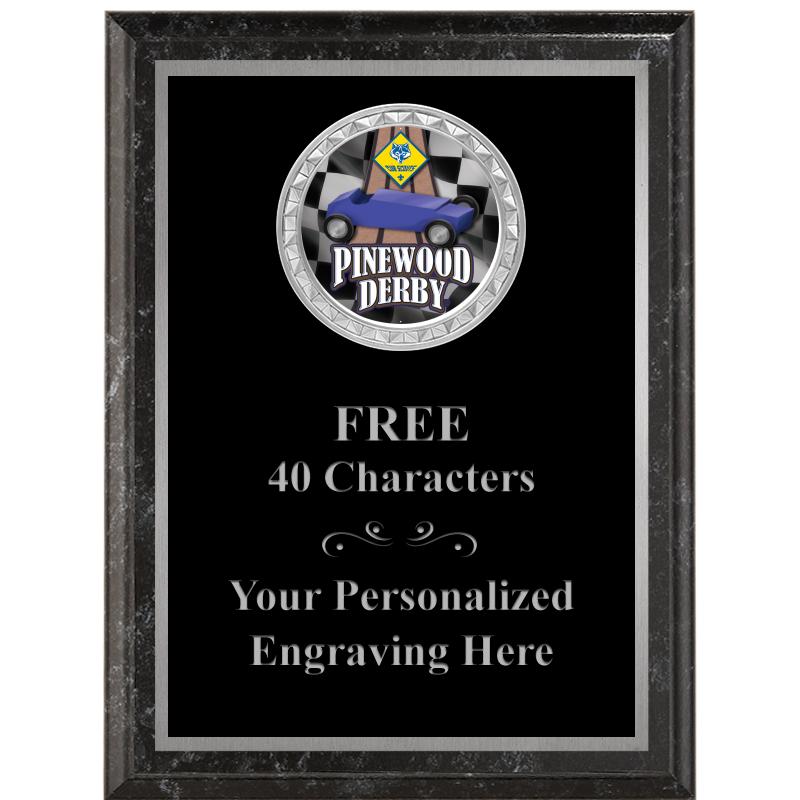 6X8 BLACK EXECUTIVE INS PLQ SV