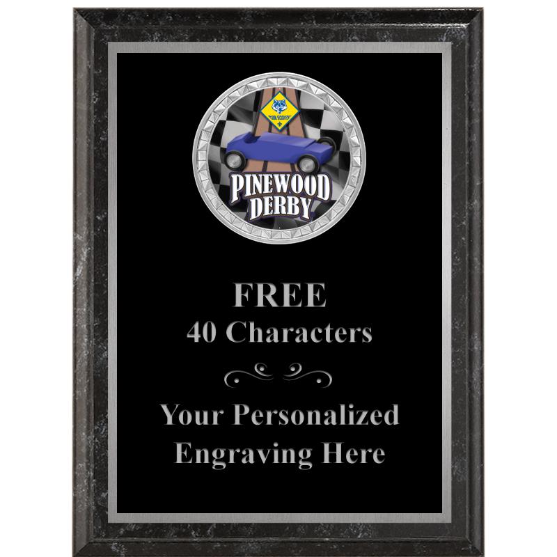 6X8 BLACK EXECUTIVE INS PLQ SV