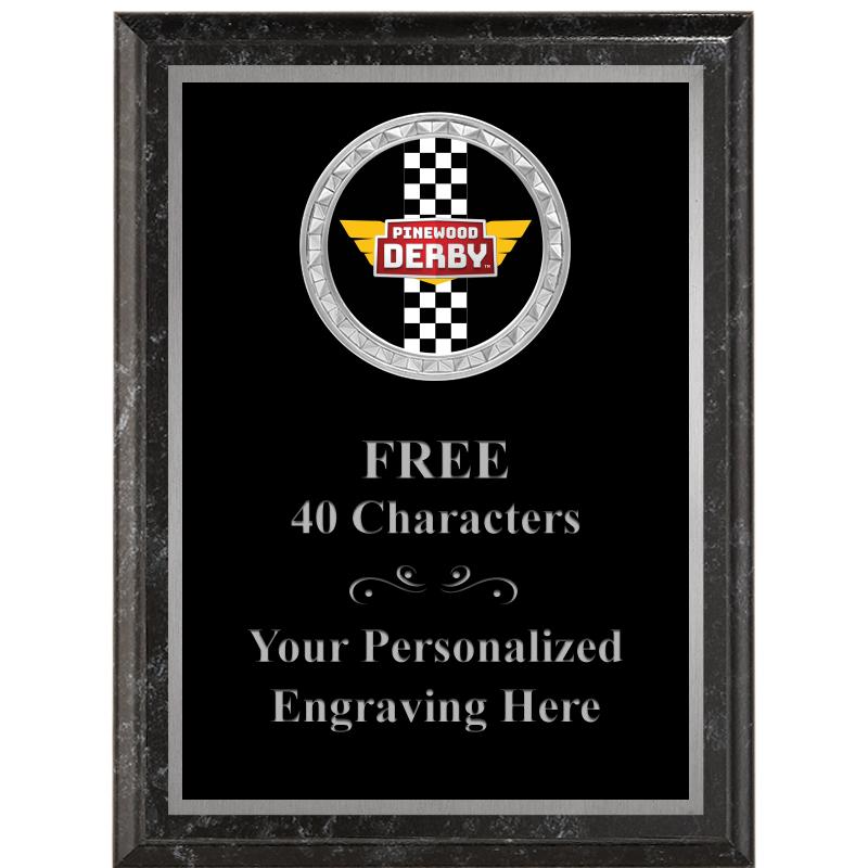 6X8 BLACK EXECUTIVE INS PLQ SV