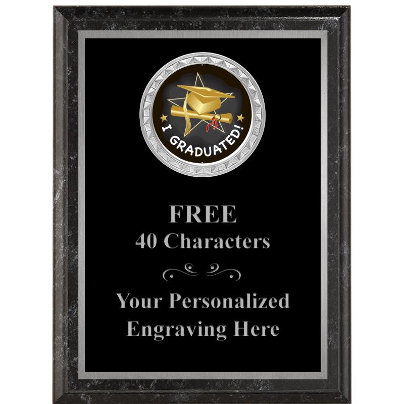 6X8 BLACK EXECUTIVE INS PLQ SV