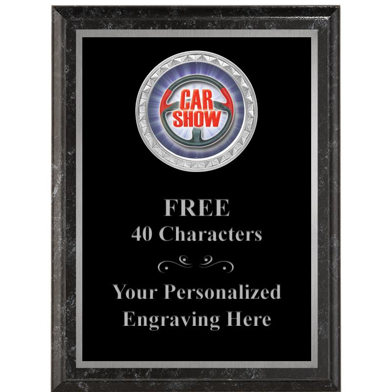 6X8 BLACK EXECUTIVE INS PLQ SV