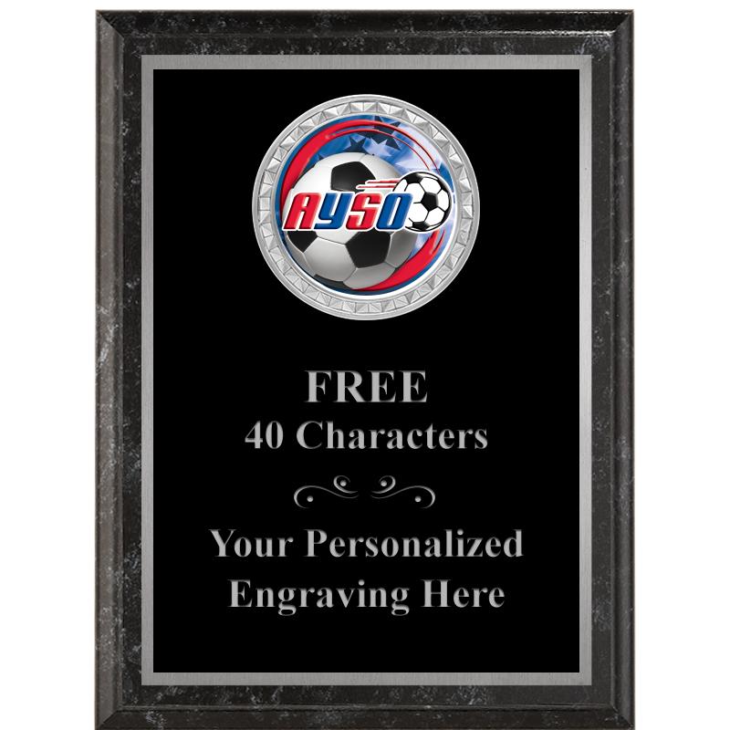 6X8 BLACK EXECUTIVE INS PLQ SV