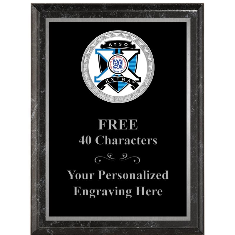 6X8 BLACK EXECUTIVE INS PLQ SV