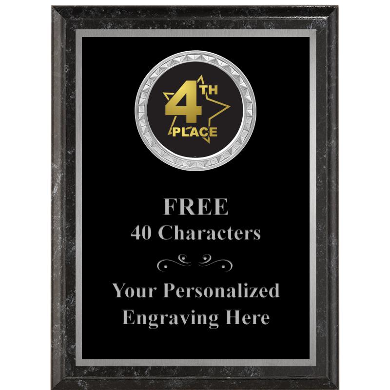 6X8 BLACK EXECUTIVE INS PLQ SV