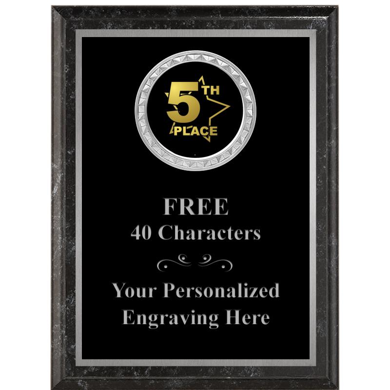 6X8 BLACK EXECUTIVE INS PLQ SV