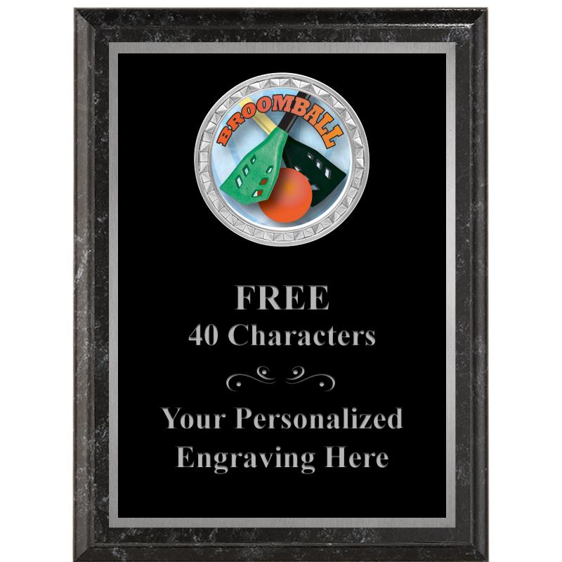 6X8 BLACK EXECUTIVE INS PLQ SV