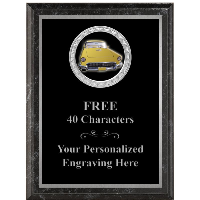 6X8 BLACK EXECUTIVE INS PLQ SV