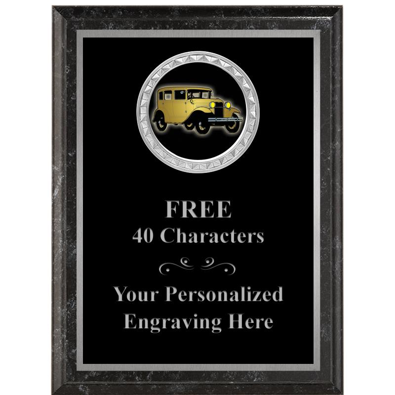 6X8 BLACK EXECUTIVE INS PLQ SV