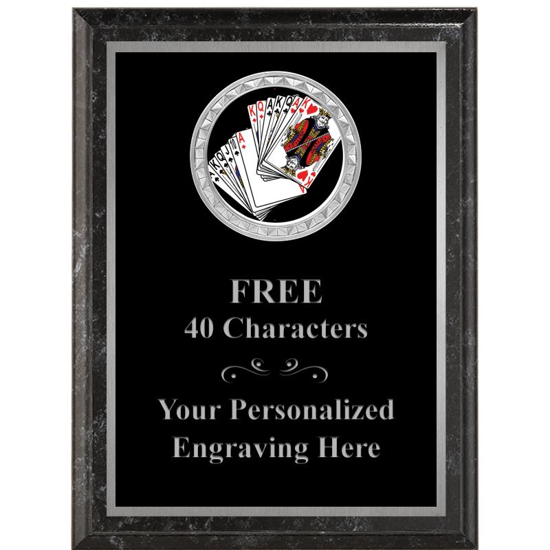 6X8 BLACK EXECUTIVE INS PLQ SV