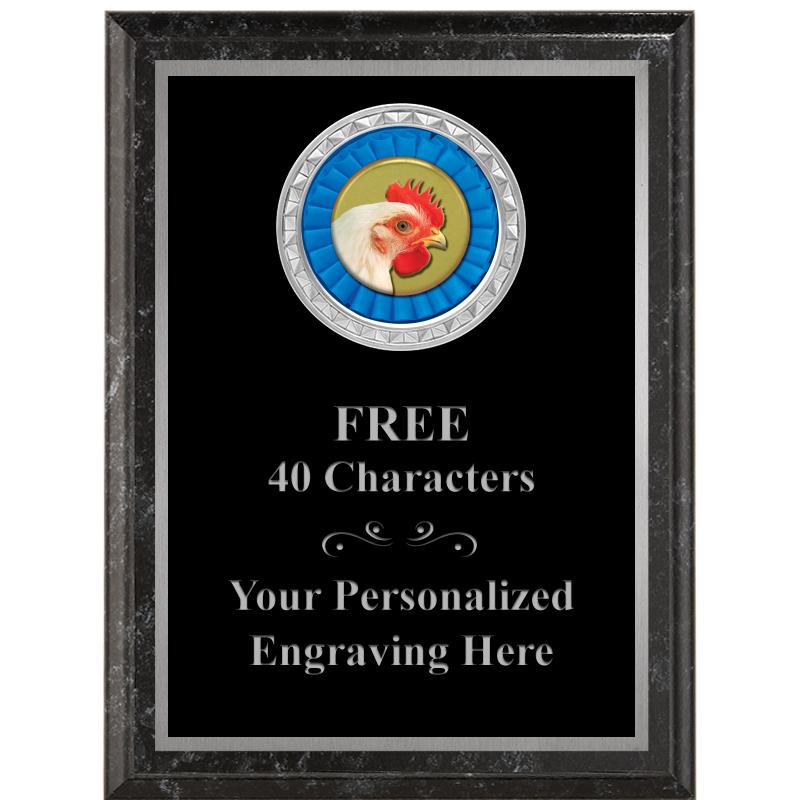 6X8 BLACK EXECUTIVE INS PLQ SV