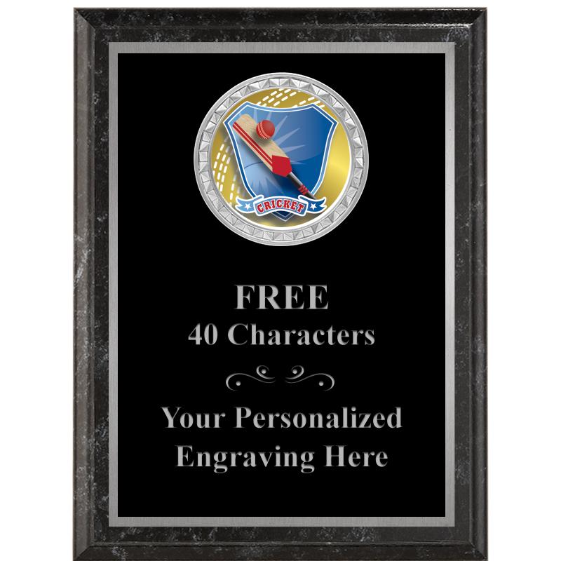 6X8 BLACK EXECUTIVE INS PLQ SV