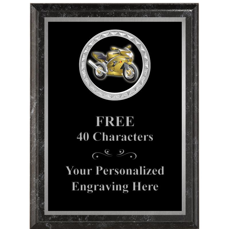 6X8 BLACK EXECUTIVE INS PLQ SV