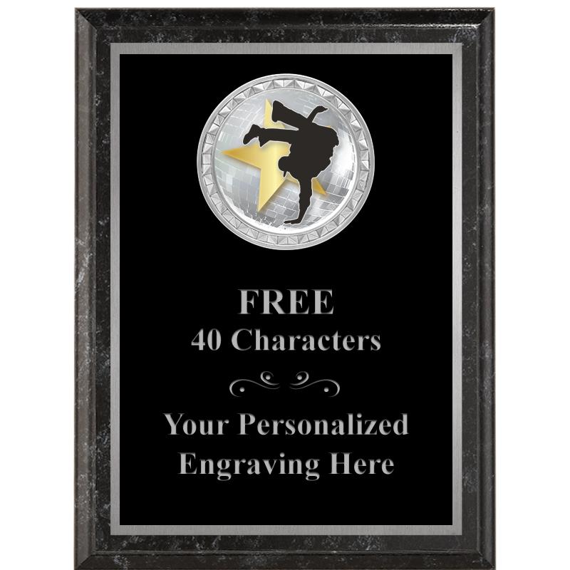 6X8 BLACK EXECUTIVE INS PLQ SV