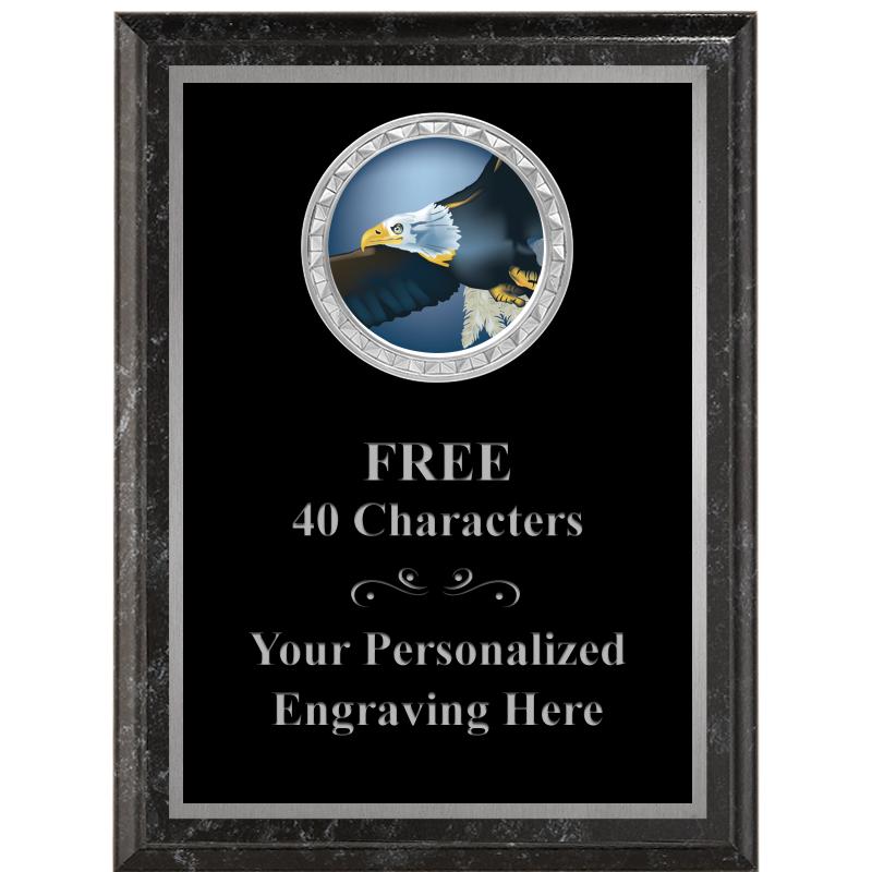 6X8 BLACK EXECUTIVE INS PLQ SV