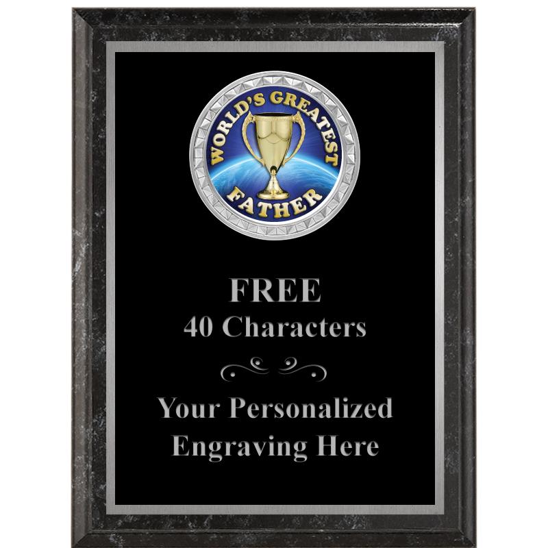 6X8 BLACK EXECUTIVE INS PLQ SV