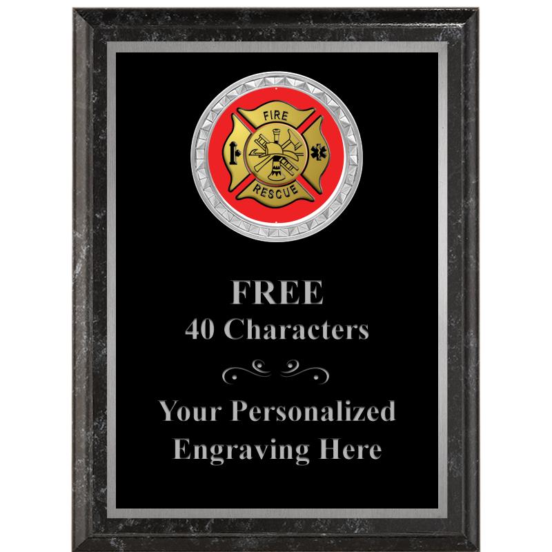 6X8 BLACK EXECUTIVE INS PLQ SV