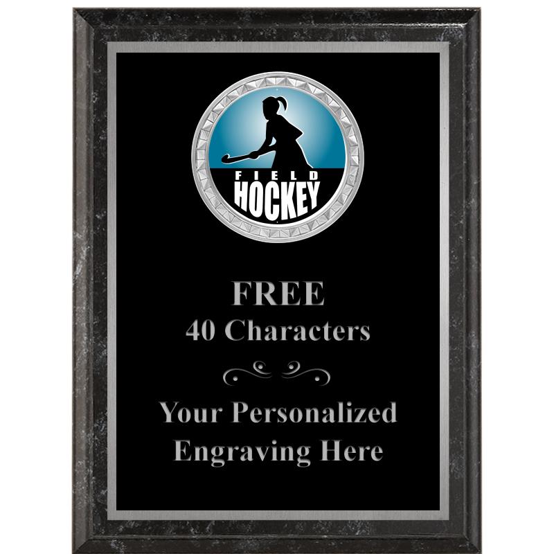 6X8 BLACK EXECUTIVE INS PLQ SV