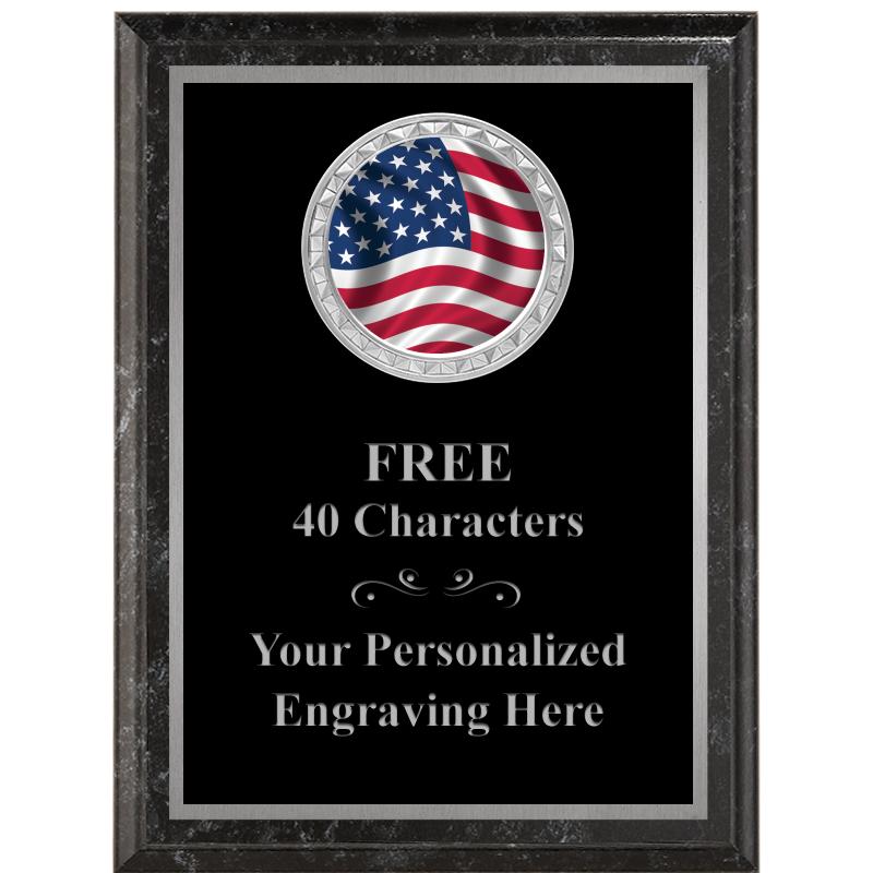 6X8 BLACK EXECUTIVE INS PLQ SV