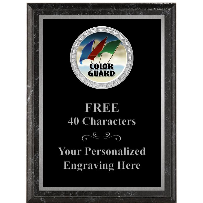 6X8 BLACK EXECUTIVE INS PLQ SV