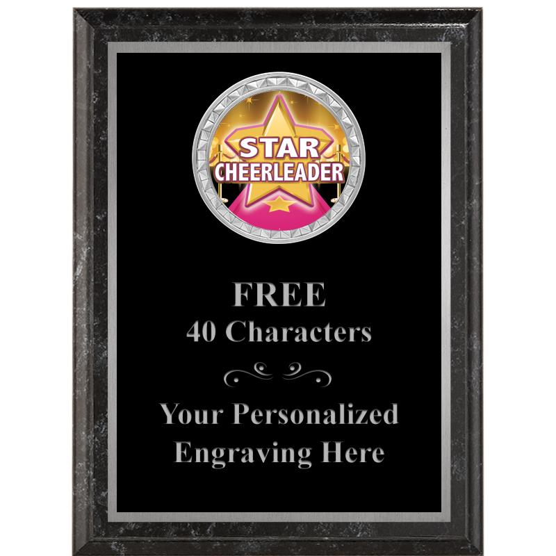 6X8 BLACK EXECUTIVE INS PLQ SV