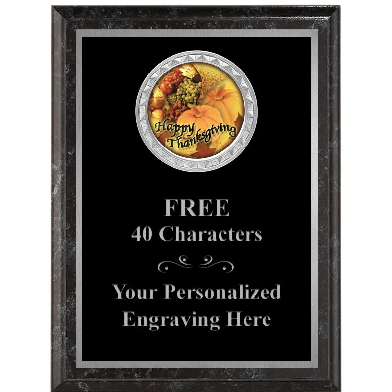 6X8 BLACK EXECUTIVE INS PLQ SV