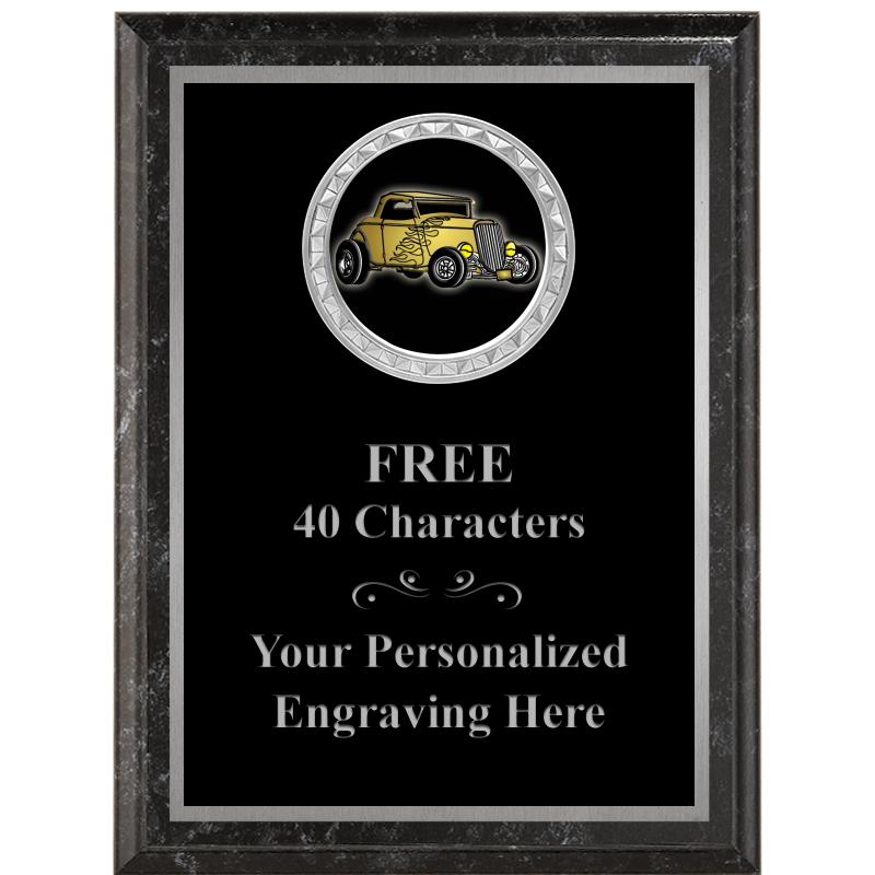 6X8 BLACK EXECUTIVE INS PLQ SV