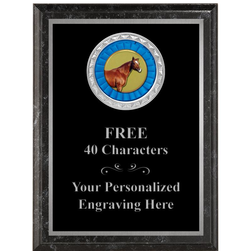 6X8 BLACK EXECUTIVE INS PLQ SV