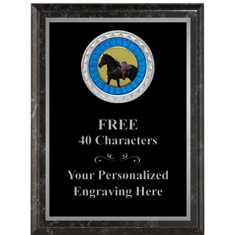 6X8 BLACK EXECUTIVE INS PLQ SV