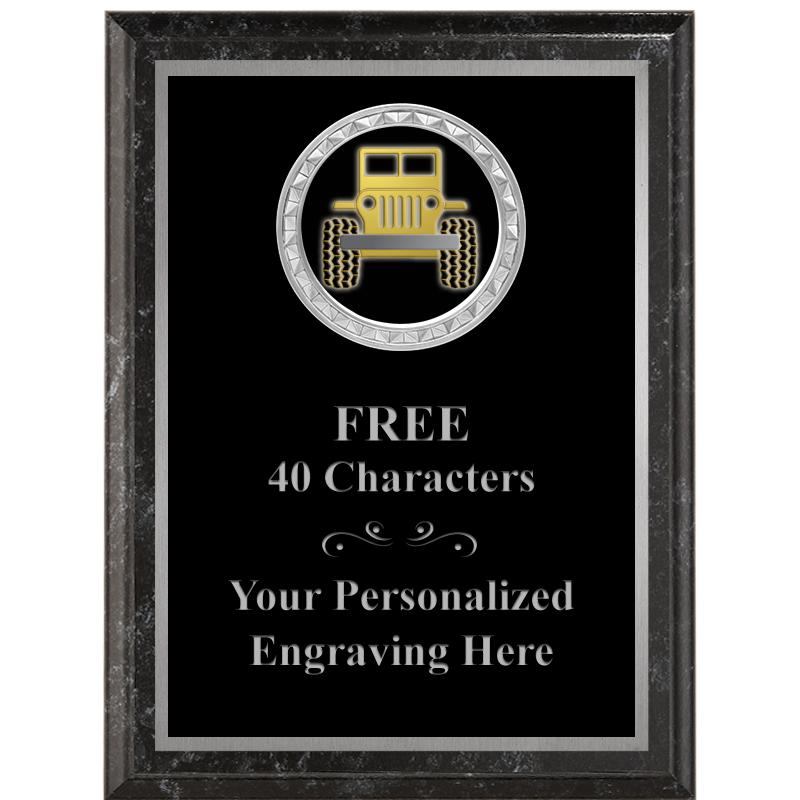 6X8 BLACK EXECUTIVE INS PLQ SV