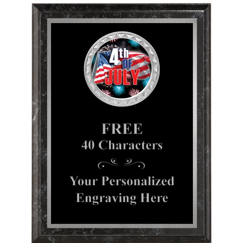 6X8 BLACK EXECUTIVE INS PLQ SV