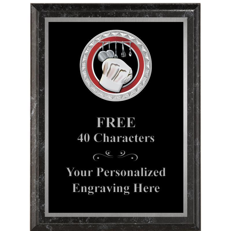 6X8 BLACK EXECUTIVE INS PLQ SV