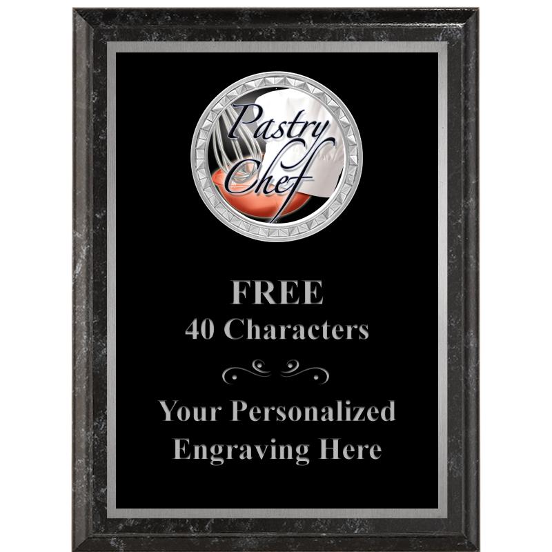 6X8 BLACK EXECUTIVE INS PLQ SV