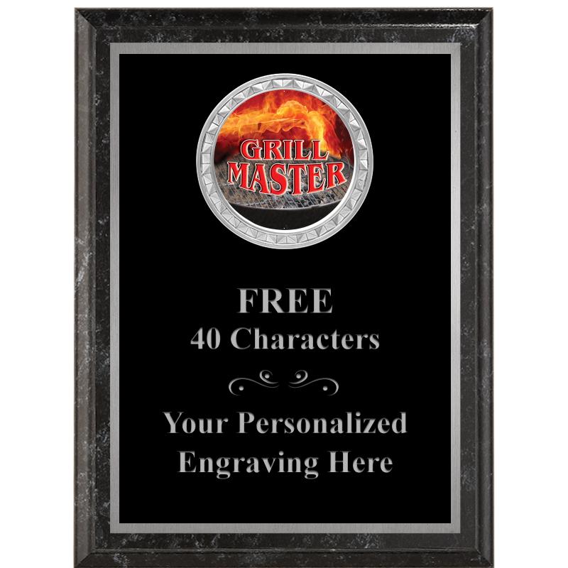 6X8 BLACK EXECUTIVE INS PLQ SV