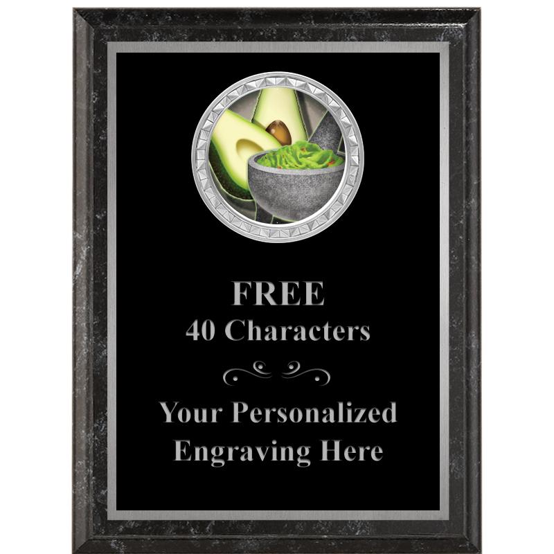 6X8 BLACK EXECUTIVE INS PLQ SV