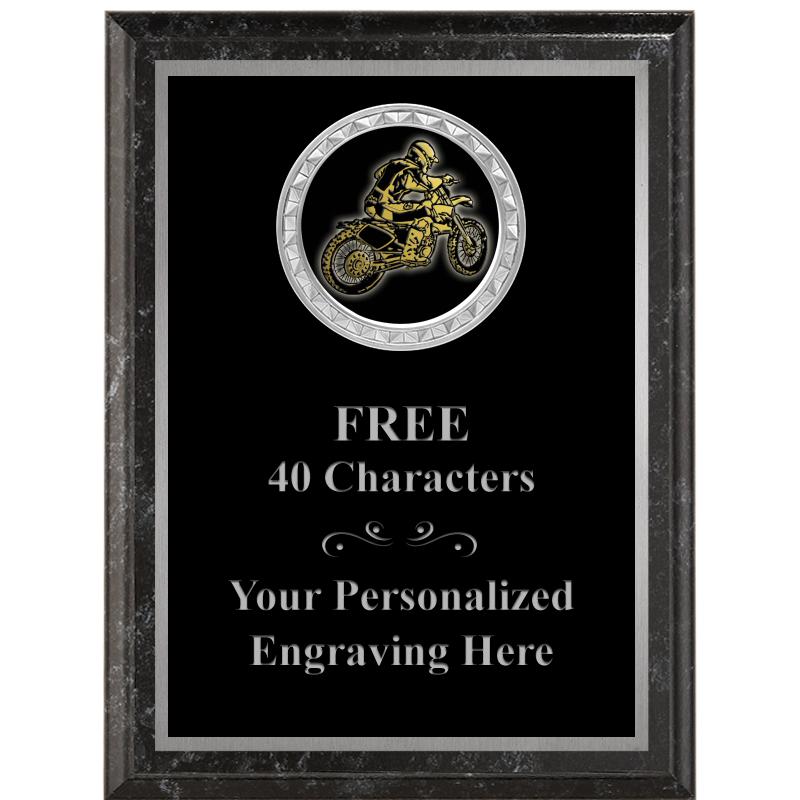 6X8 BLACK EXECUTIVE INS PLQ SV