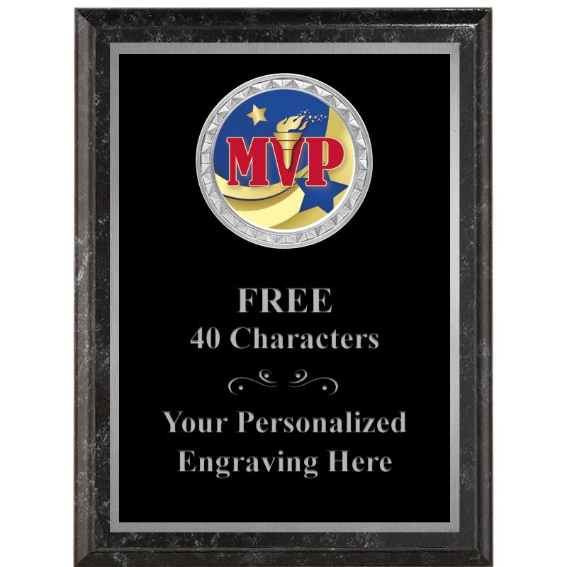 6X8 BLACK EXECUTIVE INS PLQ SV